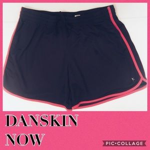 DANSKIN NOW dark grey with pink trim Athletic Shorts 16-18 XL